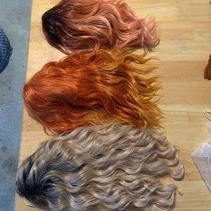 3 Lace Front Synthetic Wigs